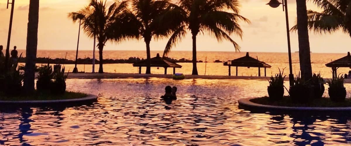 Awesome view of the sunset at Canyon Cove, Batangas.
