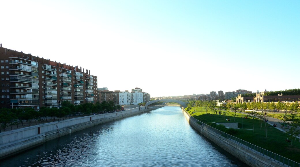 Manzanares river in Madrid.