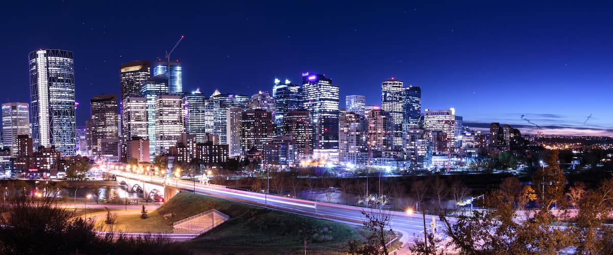 Calgary Downtown Nightsky