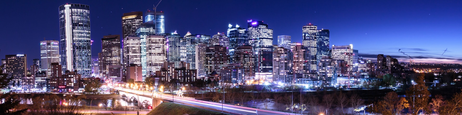 Calgary Downtown Nightsky