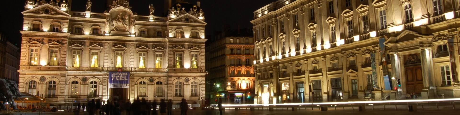 Hotel de Ville and Place des Terreaux in Lyon