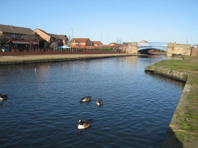 Leigh Bridge, Leeds-Liverpool Canal Leigh Bridge, an iron footbridge on the Leeds-Liverpool Canal, it was originally the Athol Street road bridge before the construction of the Eldonian Village.