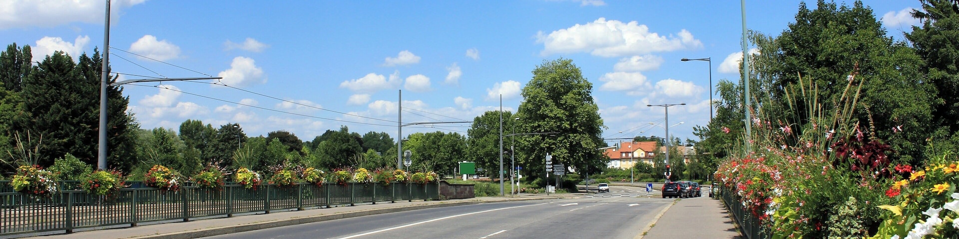 Pont de la Montagne Verte, Elsau, Strasbourg, Alsace, France