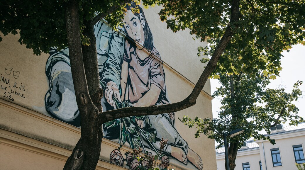 Alservorstadt showing outdoor art