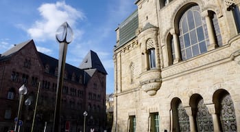 This building is indexed in the Base Mérimée, a database of architectural heritage maintained by the French Ministry of Culture, under the reference PA00106842 .