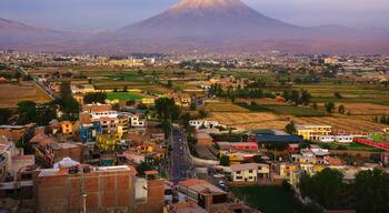 Sachaca district has the best views of Arequipa, Peru. You can climb up this tower for less than a buck and get a whole 360 panorama of the city. Great for sunsets.