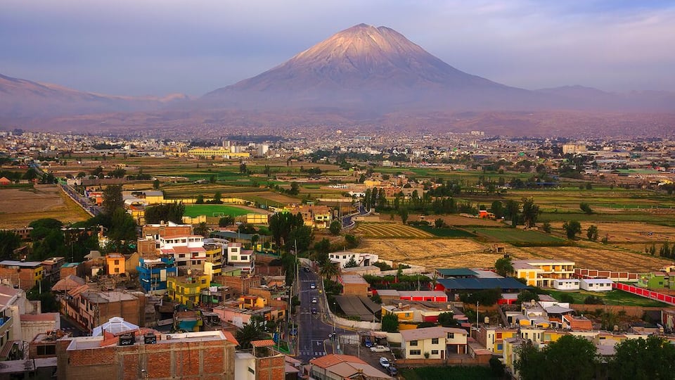 Sachaca district has the best views of Arequipa, Peru. You can climb up this tower for less than a buck and get a whole 360 panorama of the city. Great for sunsets.
