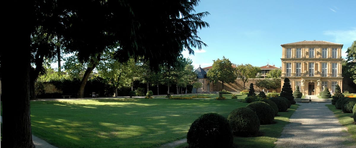 Panorama Pavillon de Vendôme et parc, Aix-en-Provence.