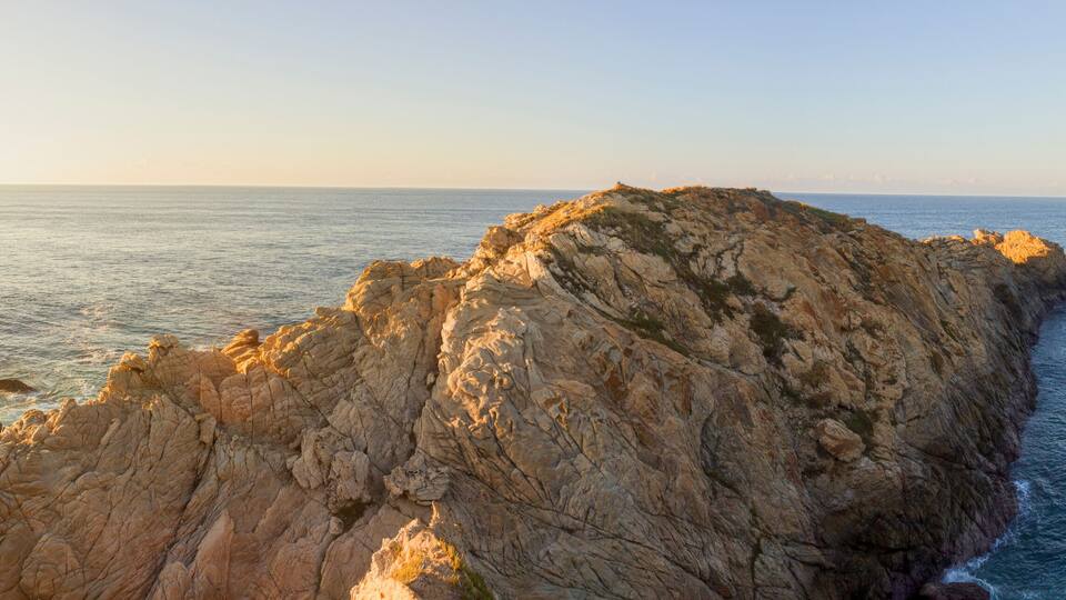 beautiful panoramic view, beach, comet point Oaxaca Mexico