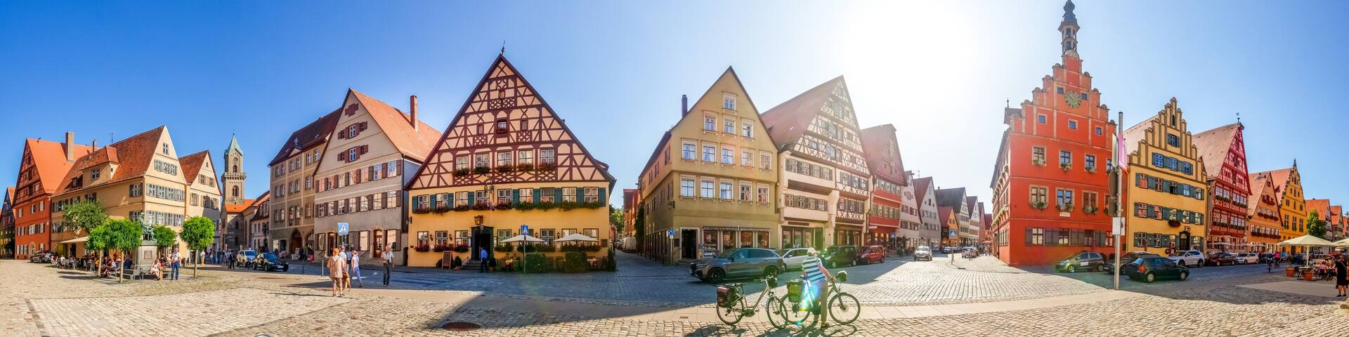 Panorama, Dinkelsbühl, Bayern, Deutschland