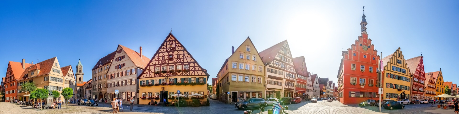 Panorama, Dinkelsbühl, Bayern, Deutschland