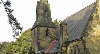 Spital - Cemetery Chapel - spire - from SE