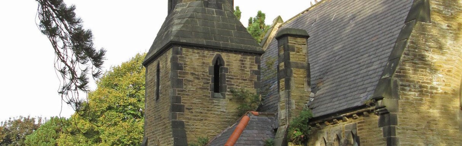 Spital - Cemetery Chapel - spire - from SE