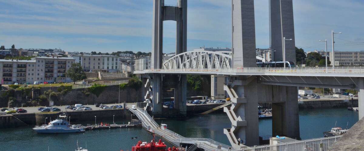 Pont de la Recouvrance, Brest, Brittany, France