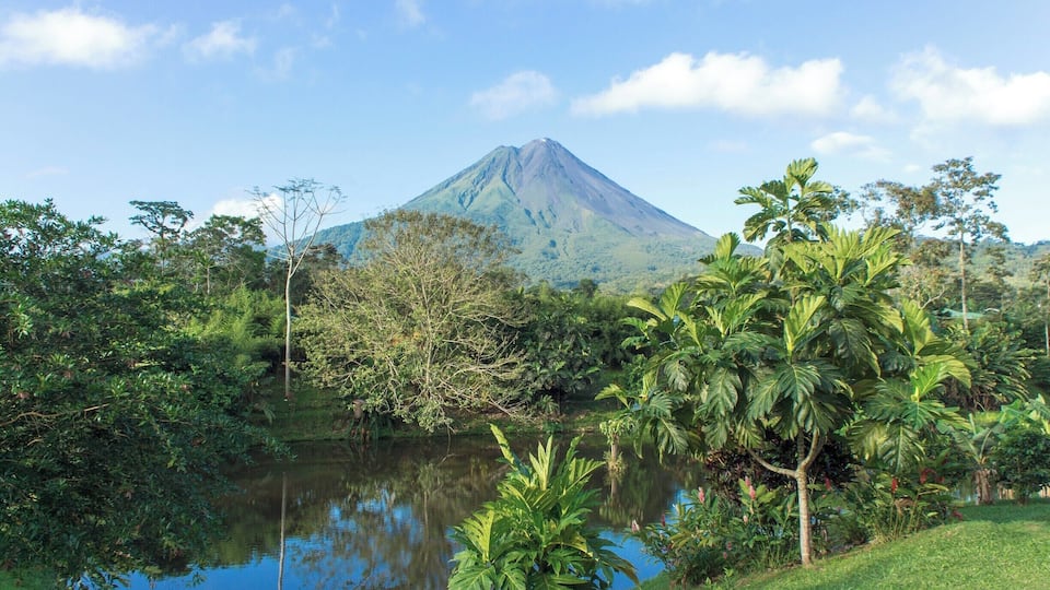 Views over to the (still active) Arenal volcano in Costa Rica, never failed to take my breath away.