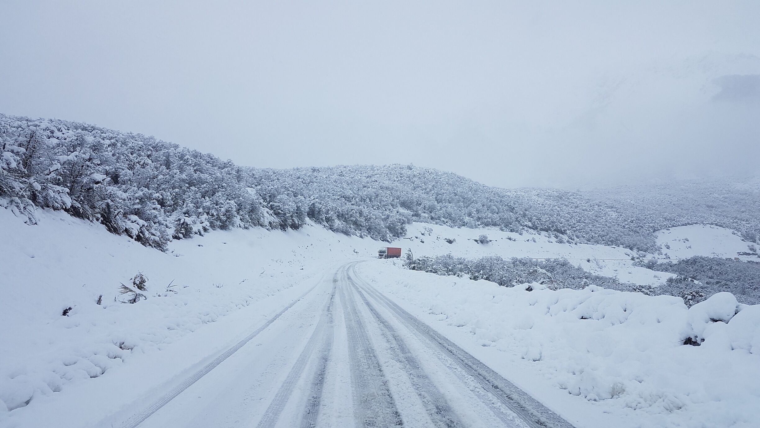 Ruta 40 llendo a san carlos de bariloche postales de invierno patagonico ❄❄