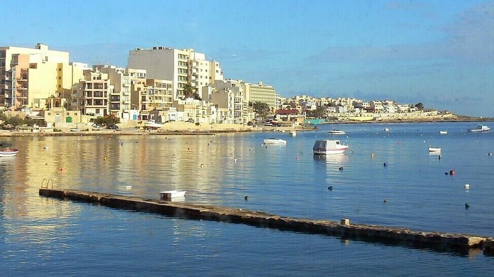 Qawra across Salina bay