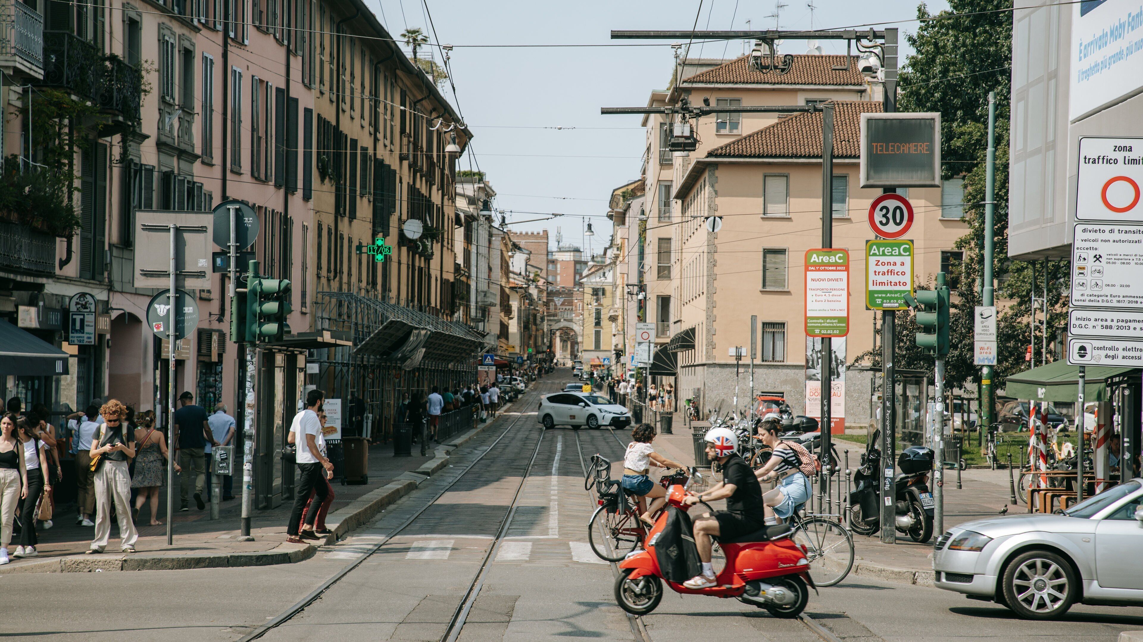 Ticinese featuring street scenes and a city