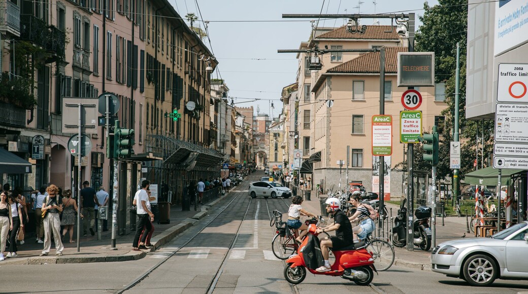 Ticinese featuring street scenes and a city