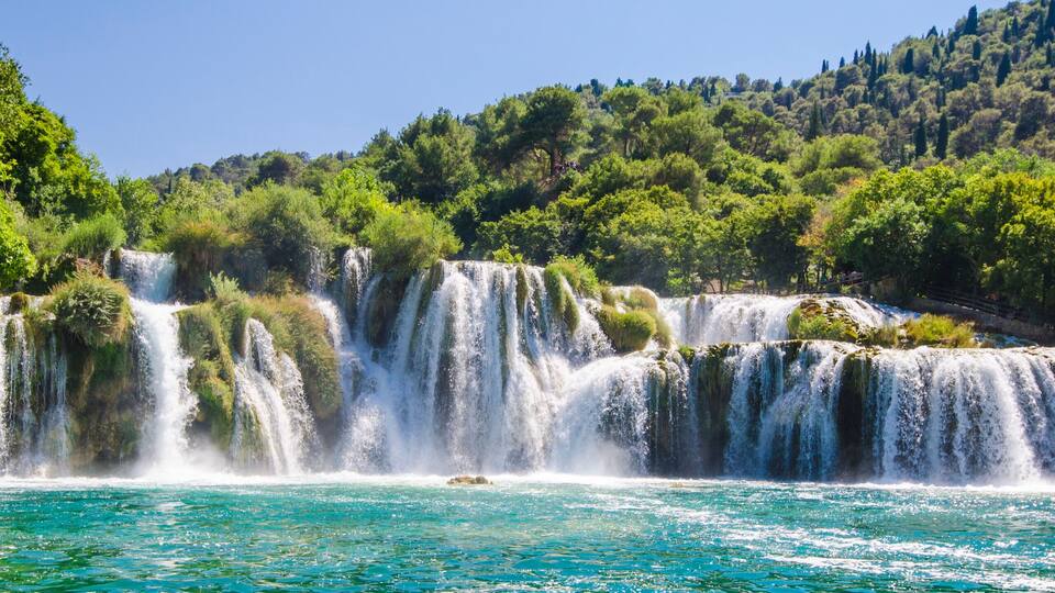 Krka river waterfalls, Dalmatia, Croatia