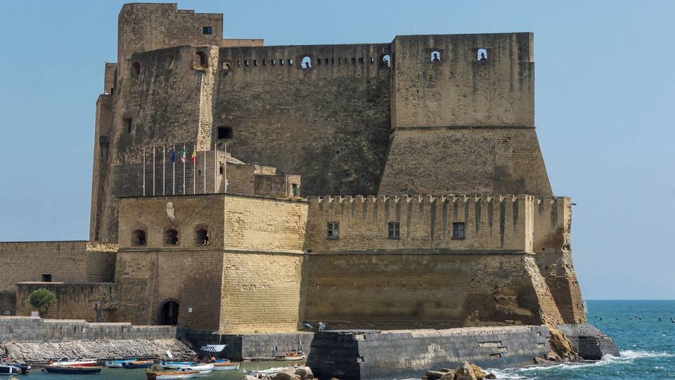 Castel del'Ovo in Naples, Italy.