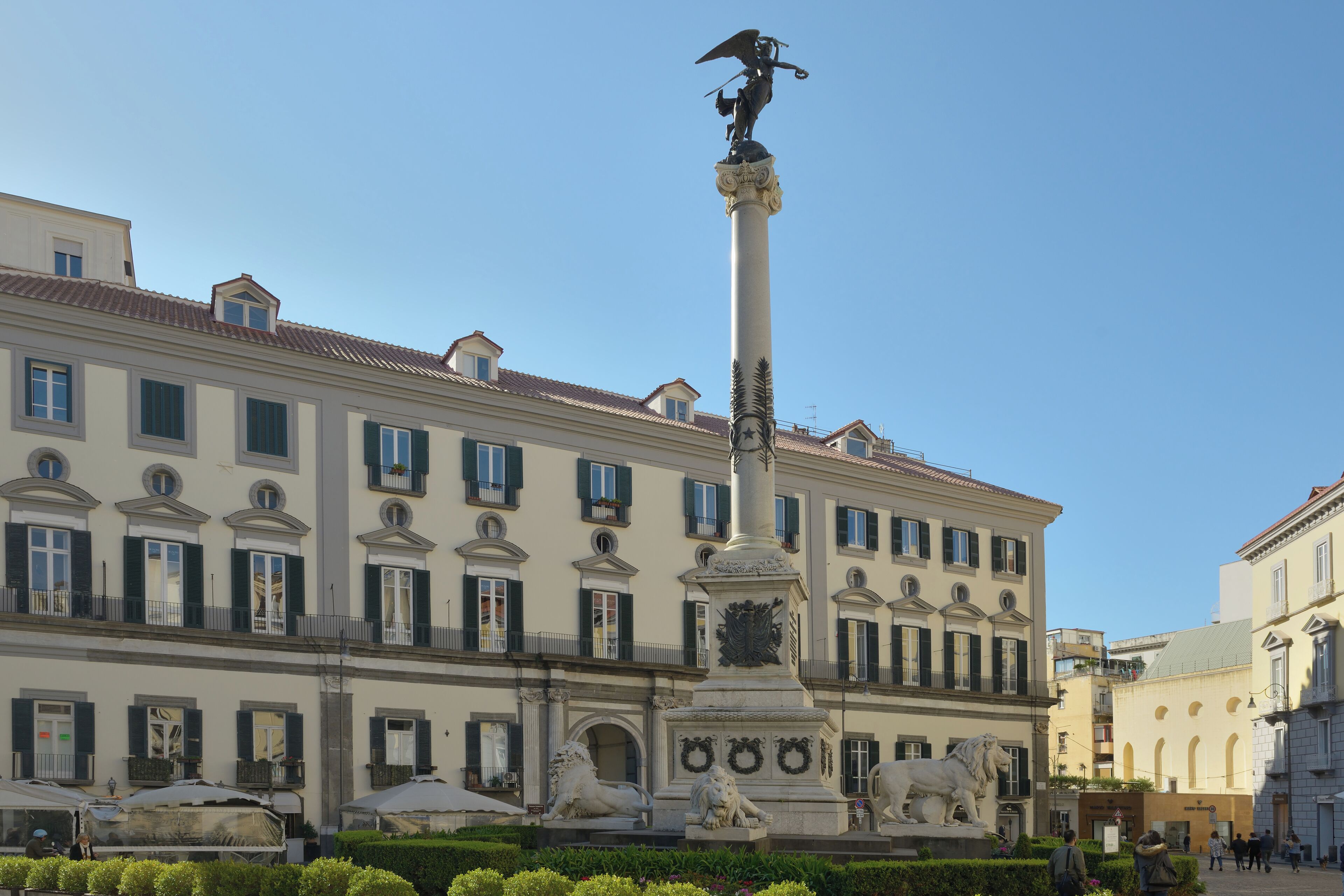 Piazza dei Martiri square in Naples.