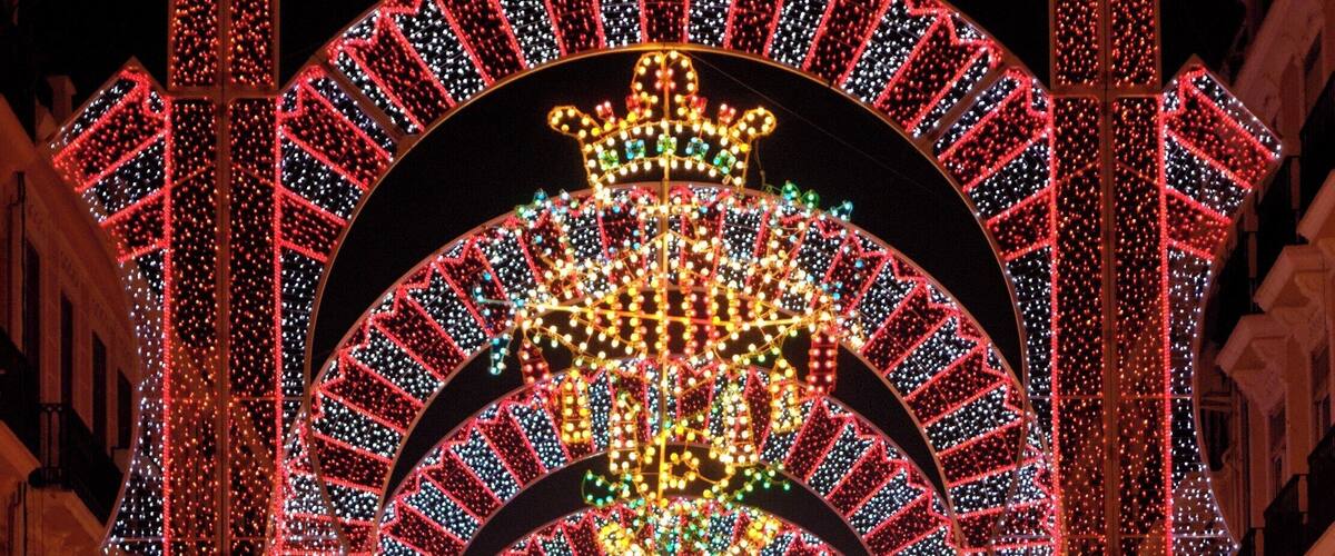 Iluminación de la falla Convento Jerusalén-Matemático Marzal.