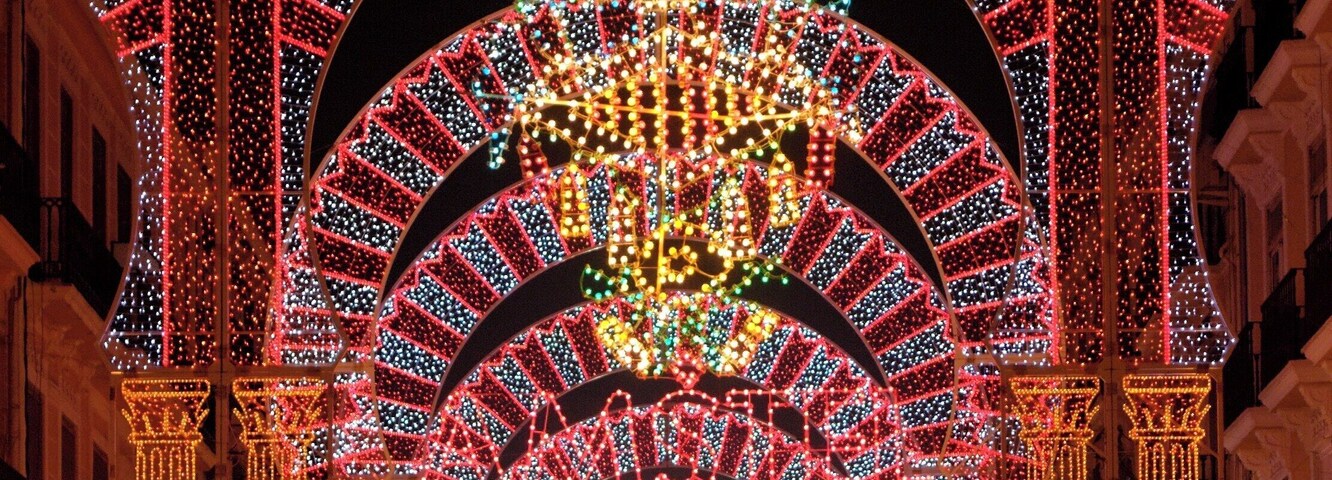 Iluminación de la falla Convento Jerusalén-Matemático Marzal.