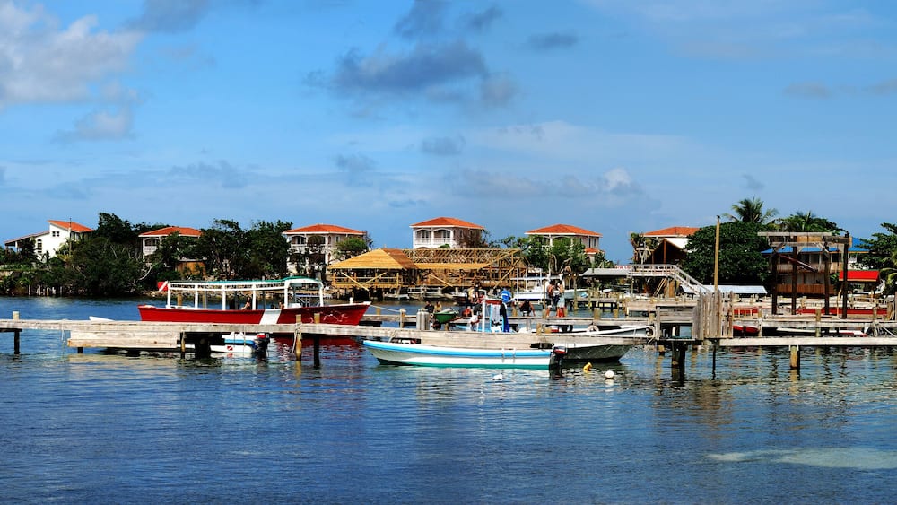 West End village, divers' capital on Roatan island, Honduras.