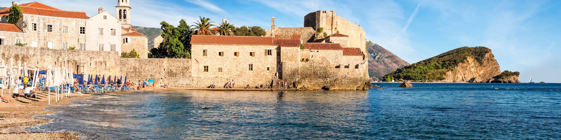 Panorama of Budva Old town