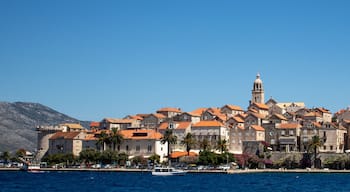 Panoramic view of old town of Korčula in Croatia
