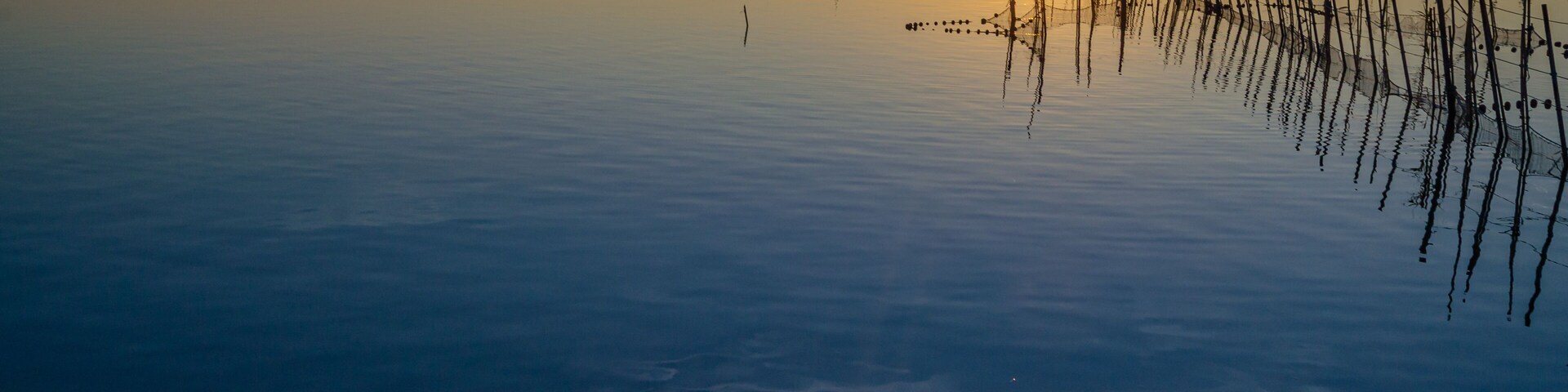 Sunset in the Albufera Natural Park, Valencia, Spain
