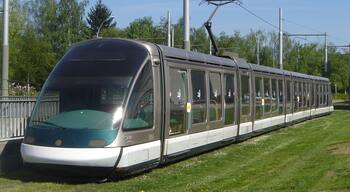 Eurotram 4 caisses rentrant au dépôt Cronenbourg