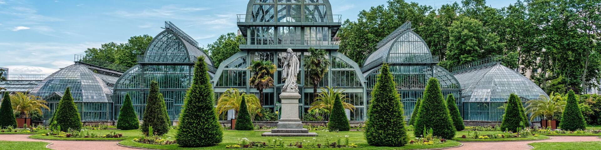 Green house at Parc de la Tete d'Or, Lyon France