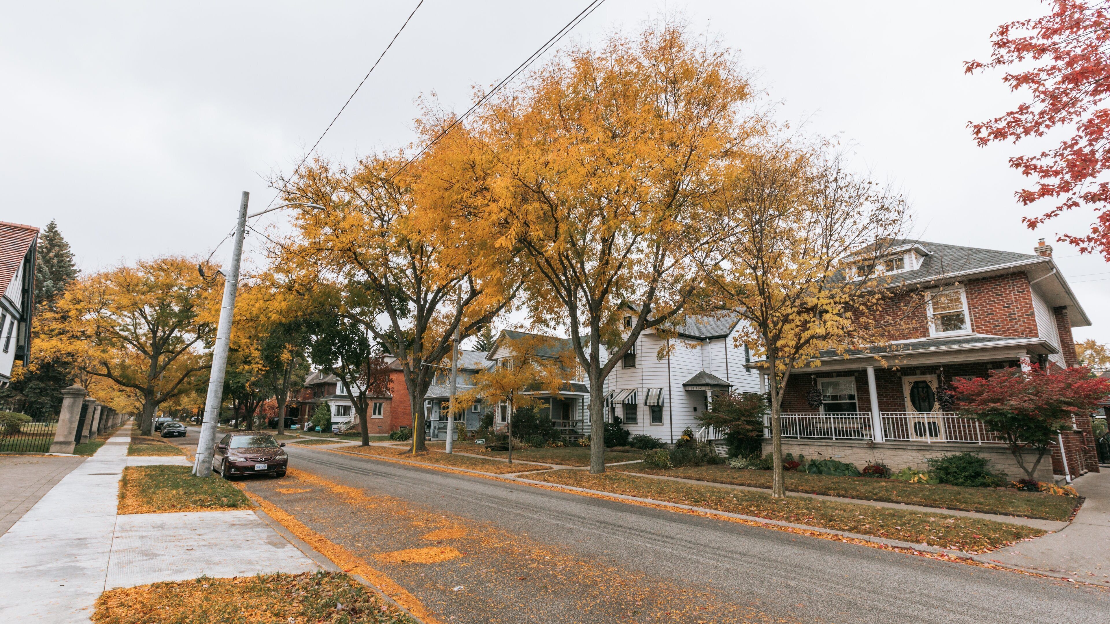 Walkerville which includes a house, a small town or village and fall colors