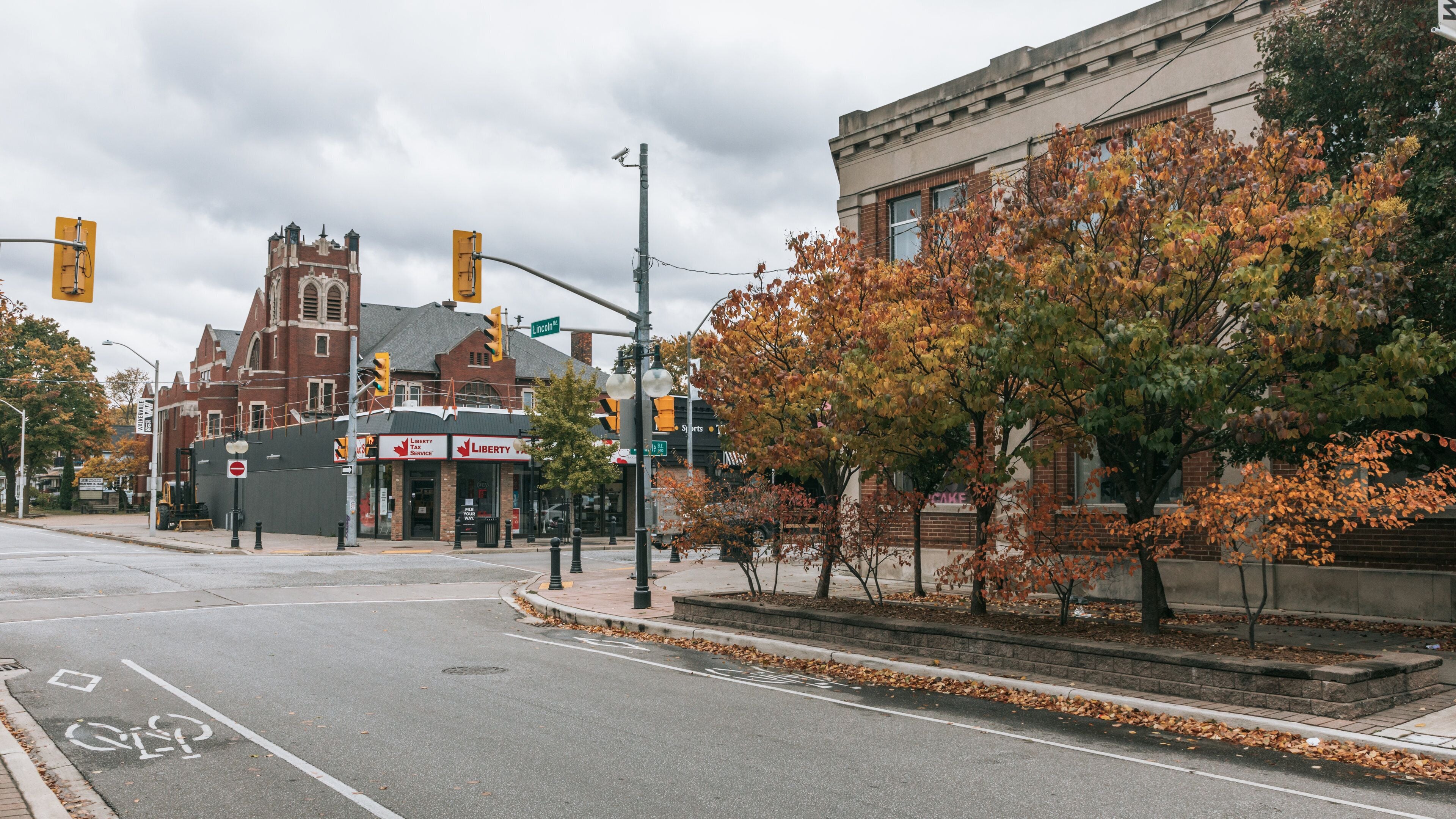 Walkerville which includes fall colors and a small town or village