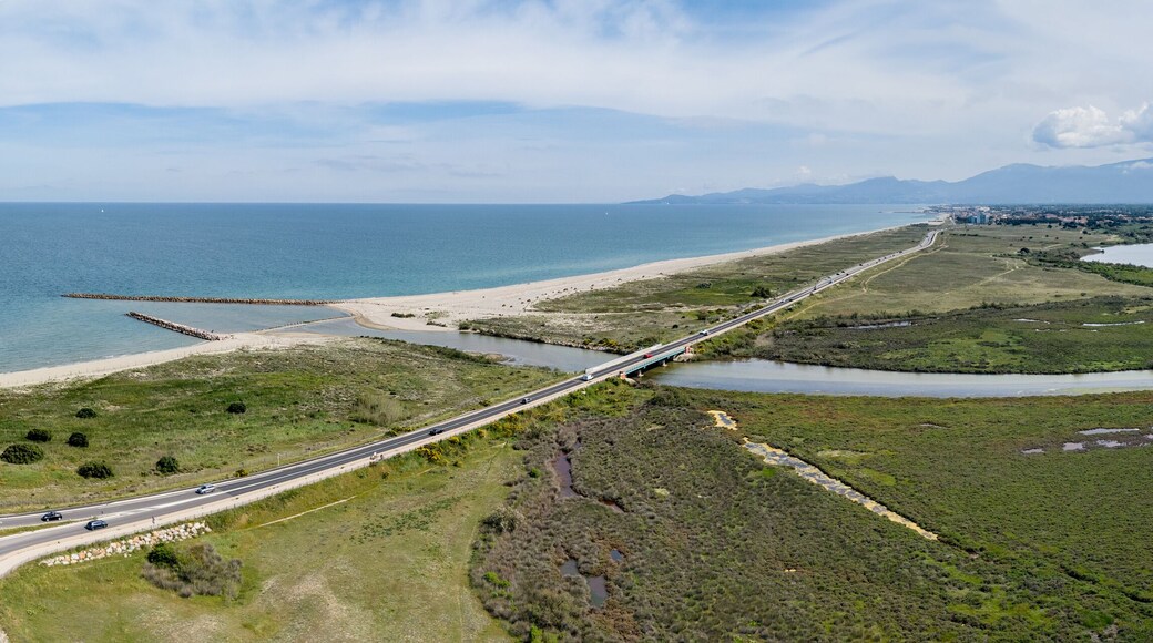 Le grau de l'étang de Canet en Roussillon