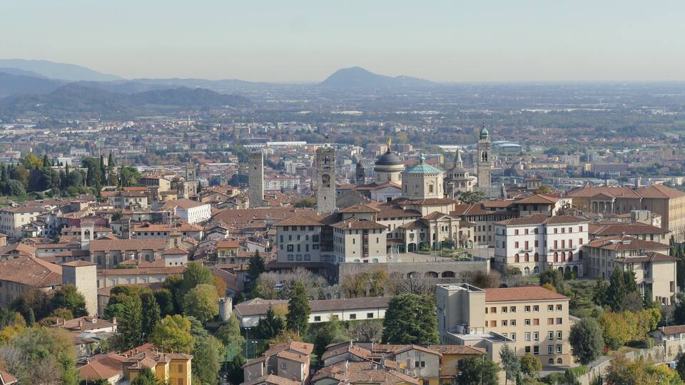 Bergamo - panorama dal colle di San Vigilio