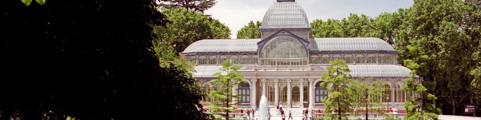 A very beautiful building of metal and glass, built in 1887 to hold the Philipines Exhibition, a show of exotic plants.