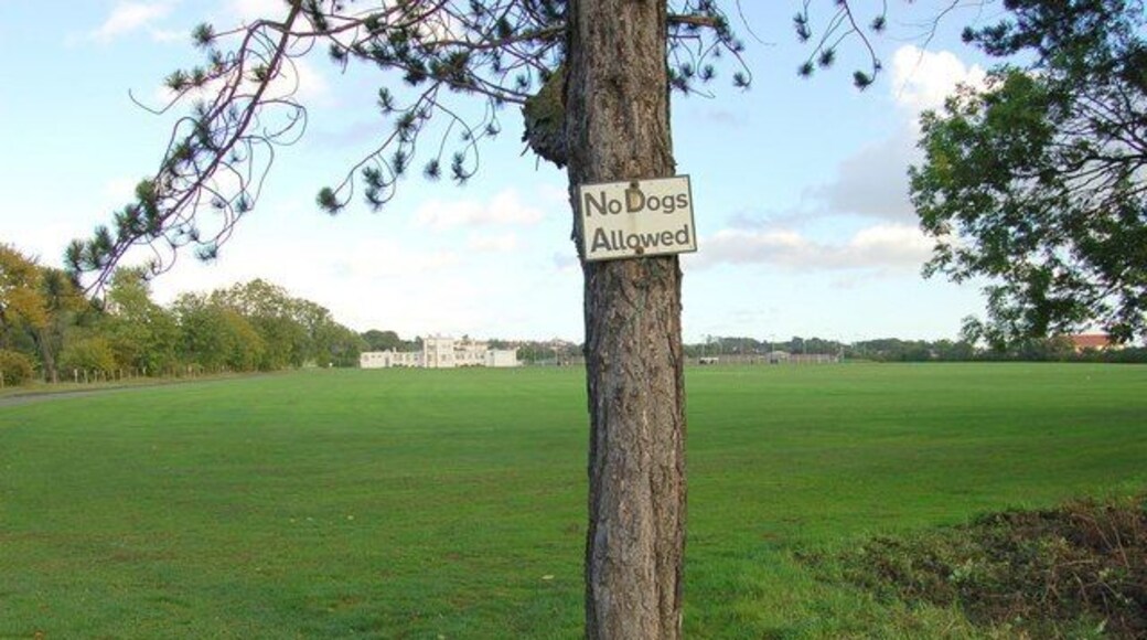 Pitreavie Playing Fields Run by the local council these playing fields are on the south side of Dunfermline,the white building, which is in the next square, is the pavilion.
