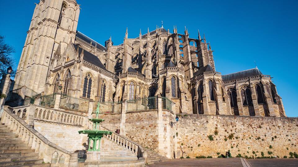 St-Julien Cathedral in Le Mans - France