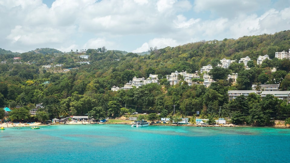Panorama of Ocho Rios in Jamaica