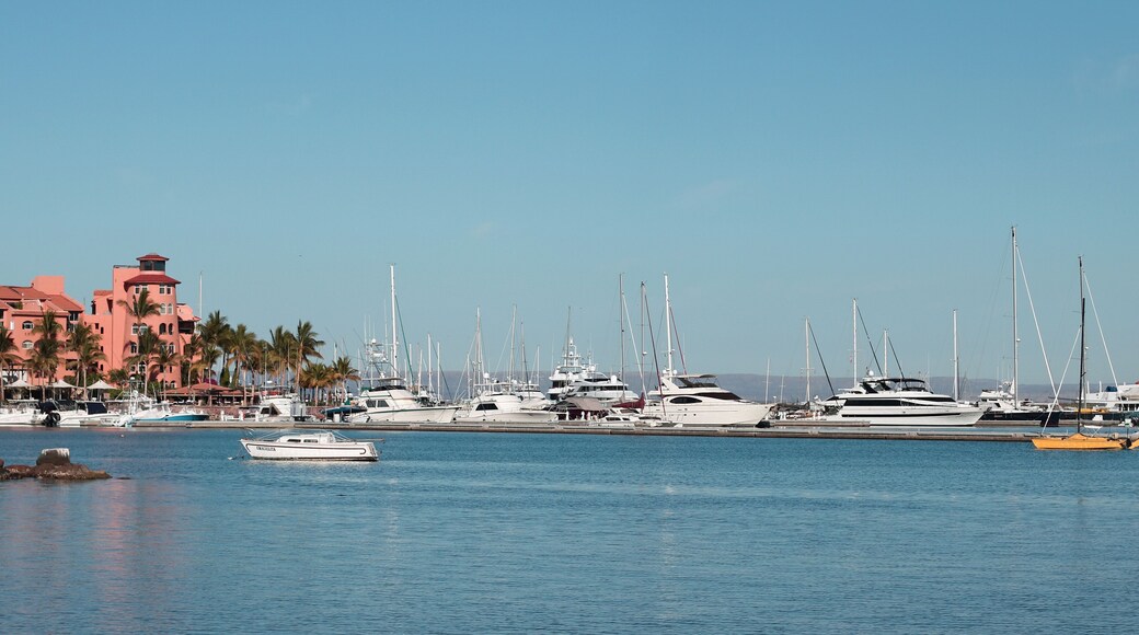 La paz Mexico boat scene in marina