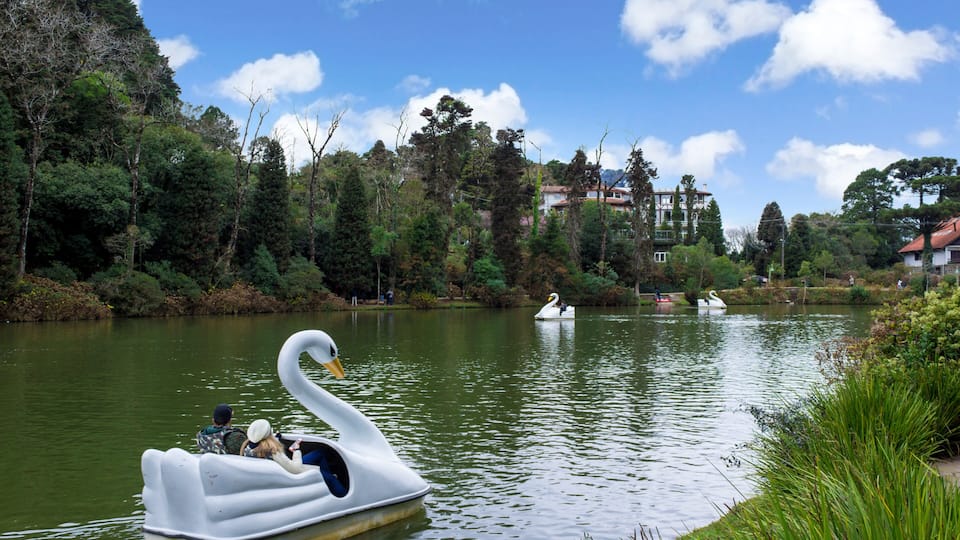 Gramado city, Rio Grande do Sul, Brazil. Black lake (lago negro)