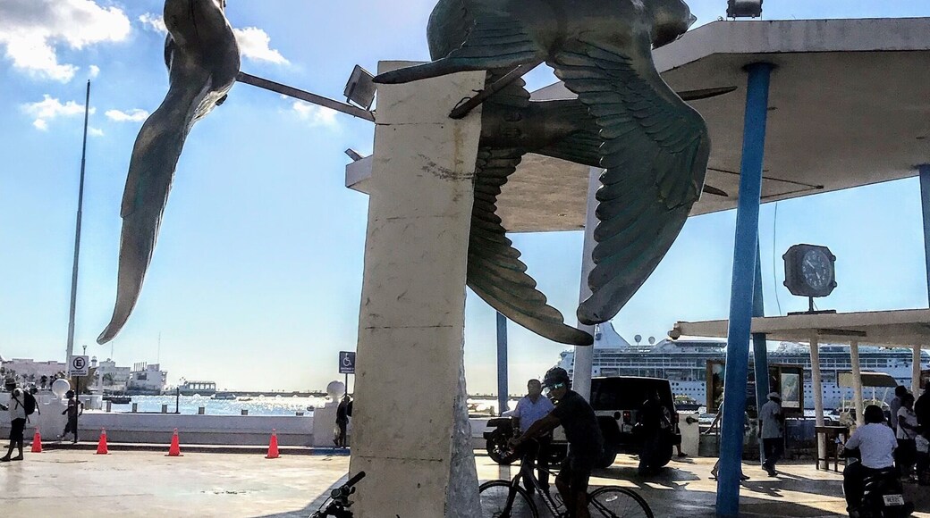 Este es el muelle de ultramar , son Ferris que dan servicio de Cozumel a Playa Del Carmen, Quintana Roo Mexico