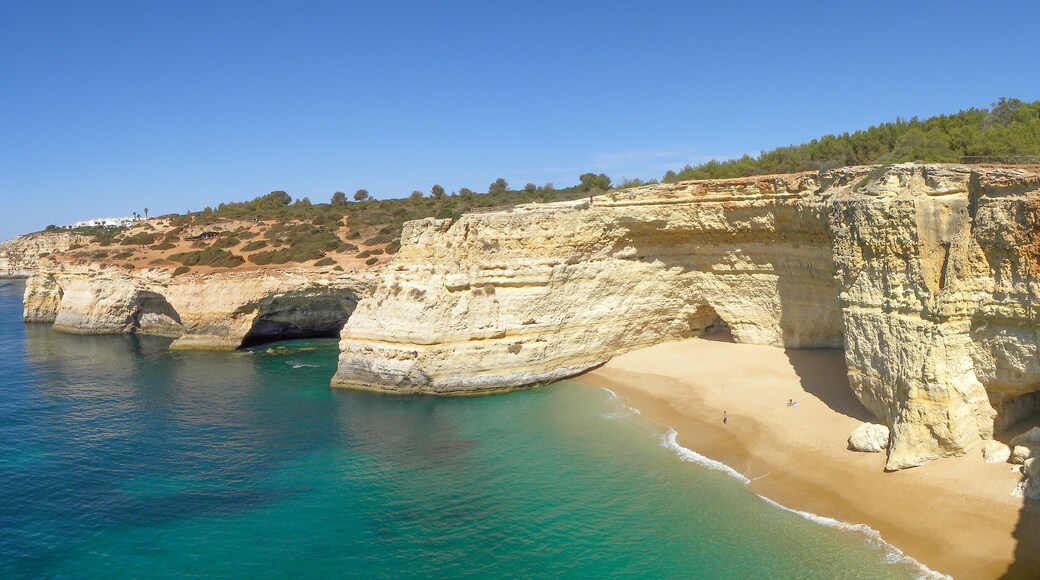 Panorama of Gruta de Benagil Algarve (Algar de Benagil) Portugal