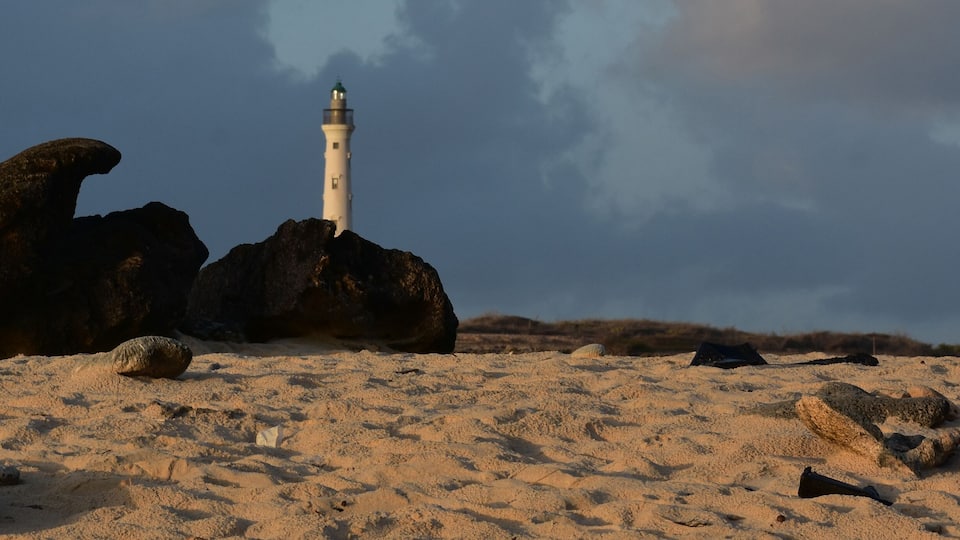 Scenic California Lighthouse at Dawn in Aruba