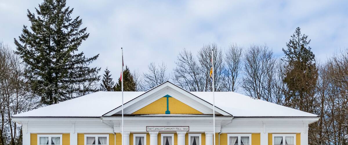 Fort Langley Community Hall, 1932; Fort Langley, British Columbia, Canada