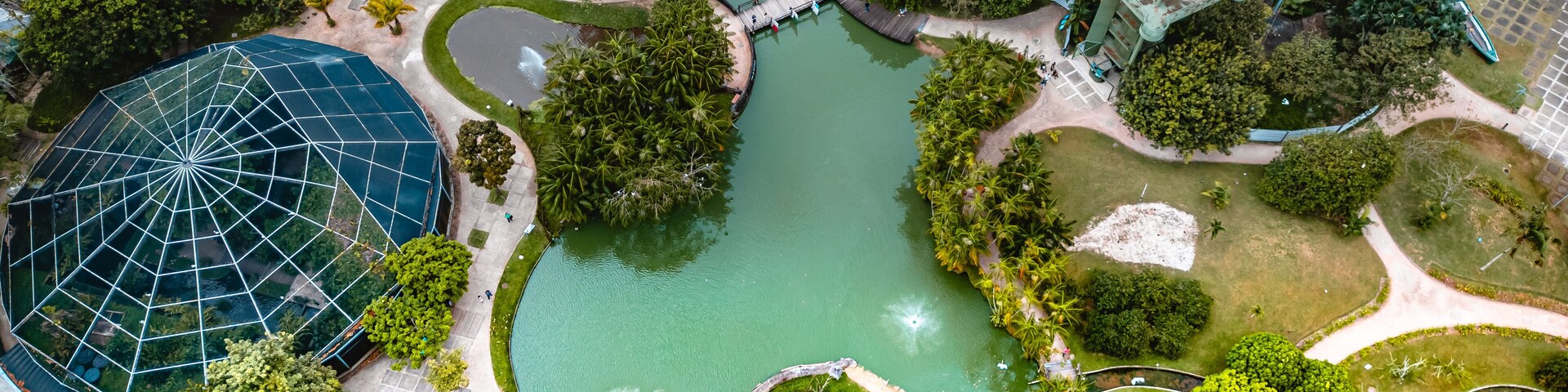 Mangal das Garças Portal da Amazônia Belém Pará Brasil Natureza Jardim Botânico Animais Aves Vegetação Tropical Paisagem Passeio Cultura Exposição Ambiente Natural Fauna Flora Ecoturismo Lago Drone PA