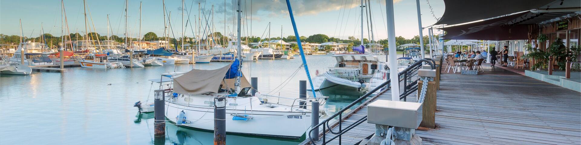 Cullen Bay Marina yachts in Darwin